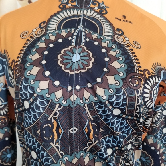 Paladin Cyling Multicolor  Orange Design Jacket size Medium - Picture 4 of 7